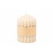 Cosy @ Home Kaars Ribble Beige 7x7xh10cm 