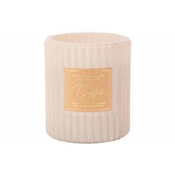 Cosy @ Home Bougie Parfum Relax And Unwind Creme 8x8 Xh9cm Verre 