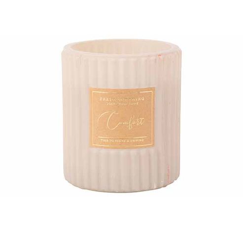 Bougie Parfum Relax And Unwind Creme 8x8 Xh9cm Verre  Cosy @ Home