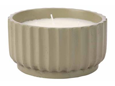 Geurkaars 3 Wicks Olijfgroen 14x14xh7,5c M Cement