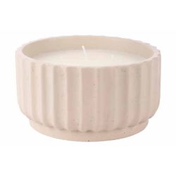 Cosy @ Home Bougie Parfum 3 Wicks Beige 14x14xh7,5cm  Ciment 