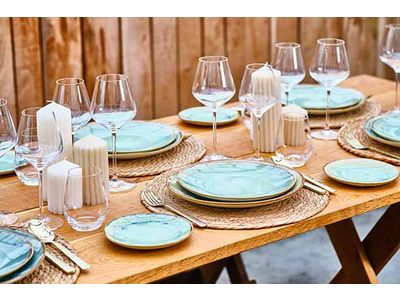 Kaars Ribble Creme 7x7xh14cm 