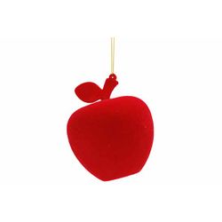 Hanger Apple Flocking Rood 8x8xh11cm Kun Ststof 