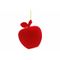 Hanger Apple Flocking Rood 8x8xh11cm Kun Ststof 