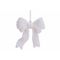 Hanger Bow Flocked Wit 10x3xh10cm Kunsts Tof 