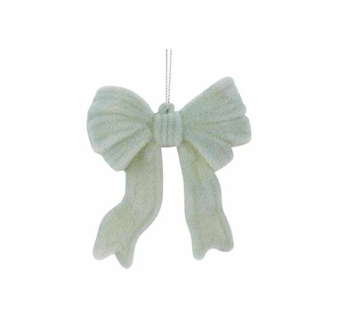 Suspension Bow Flocked Mint 10x3xh10cm P Lastic  Cosy @ Home