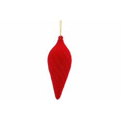 Hanger Drop Spiral Flocked Rood 5x5xh14c M 