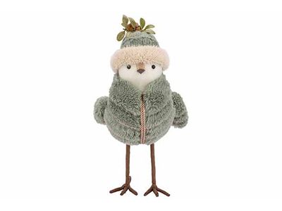 Oiseau Beige Clothes Vert 18x11xh55cm Fo Am