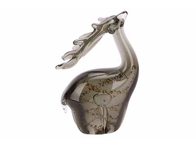 Hert Groen 10x8xh18cm Glas 