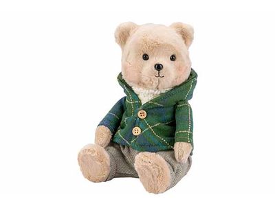 Beer Boy Clothes Beige Sitting Groen 14x 17xh21cm Andere Foam