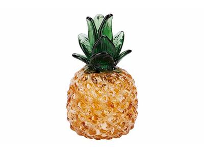 Ananas Oker 11x11xh18cm Glas 