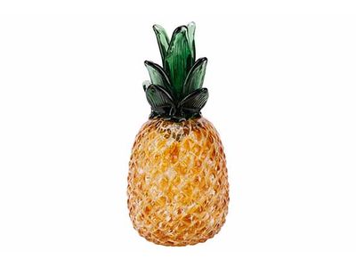 Ananas Oker 12x12xh25cm Glas 