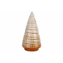 Kerstboom Beige 12x12xh24cm Keramiek  