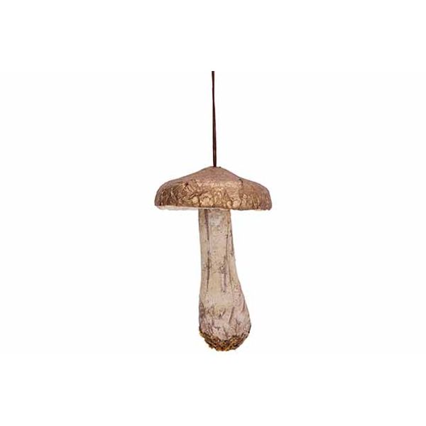 Hanger Mushroom Goud 7x7xh10cm Papier  