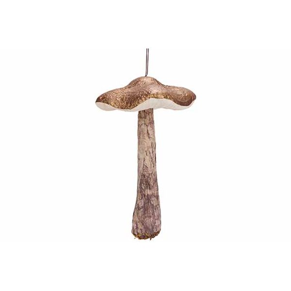 Hanger Mushroom Goud 15x15xh21cm Papier  