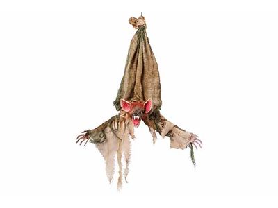 Vleermuis Hanger Animated Bruin 70x20xh9 0cm Textiel Excl 3 Aaa Batt