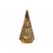 Kerstboom Lines Antique Led Excl. 3xaaa Batt 8x8xh19,5cm Glas 