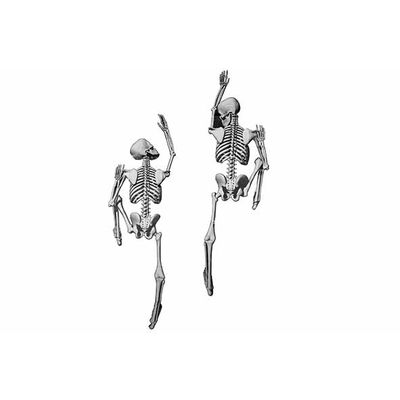 Decosticker Climbing Skeleton 2pcs Natuu R 50xh160cm Polyester  Cosy @ Home