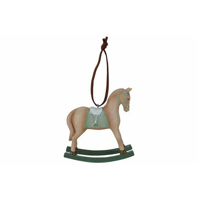 Cheval A Bascule Hanger Vert 11,8x3,5xh1 1,5cm Autre Polyresine  Cosy @ Home