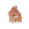 Huis Cookie   Bruin 8x7xh11cm Aardewerk  