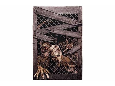 Etoffe Deco Zombie In Window Noir 80x1xh 120cm Polyester