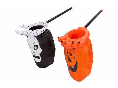 Sachet Bonbons Hand Halloween 2ass Noir  Orange 53x14cm
