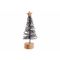 Kerstboom Loop Wood Base Zwart 8x8xh21cm  Metaal 