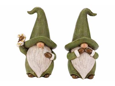 Santa Fat Nose Vert 9x8xh16cm Polyresine 