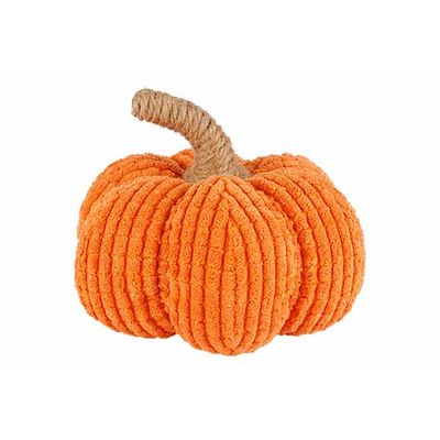 Citrouille Corduroy Orange 13x13xh13cm T Extile  Cosy @ Home