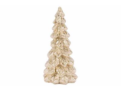 Kerstboom Goud 9x9xh17cm Polyresin 
