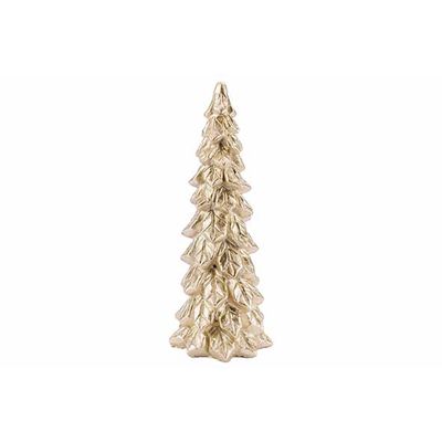 Arbre De Noël Dore 12x12xh30cm Polyresin E  Cosy @ Home