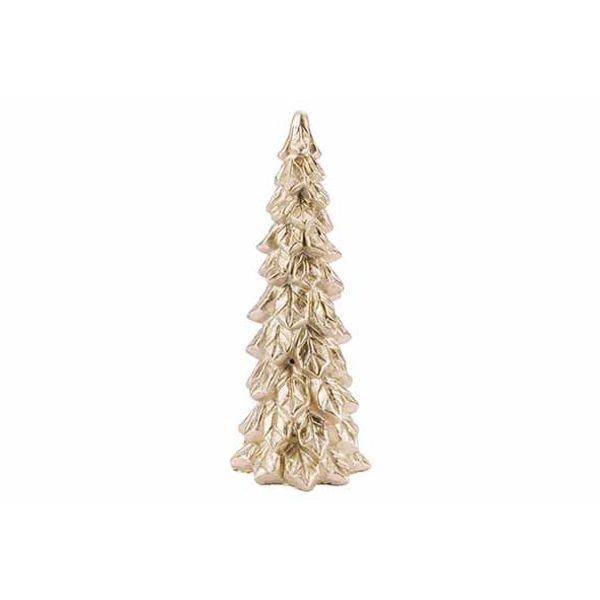 Kerstboom Goud 12x12xh30cm Polyresin  