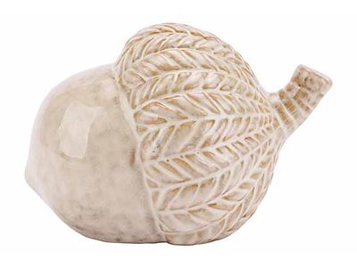 Eikel Bruin 13x9xh9cm Porselein 