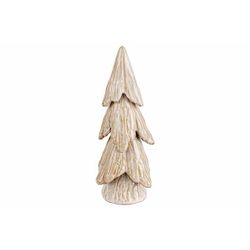 Kerstboom Bruin 9x9xh20cm Porselein  