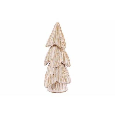 Arbre De Noël Brun 6x6xh14cm Porcelaine   Cosy @ Home