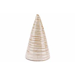 Kerstboom Spiral Bruin 8x8xh14cm Porsele In 