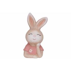 Cosy @ Home Buste Rabbit Rose 9x8,5xh19cm Autre Dolo Mite 