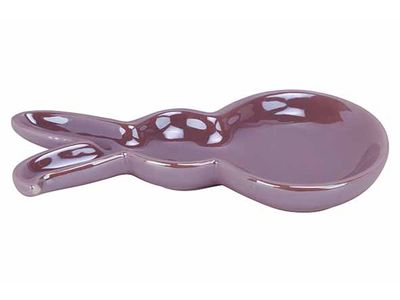 Schaaltje Rabbit Shape Lila 15,5x8xh1,8c M Langwerpig Dolomiet