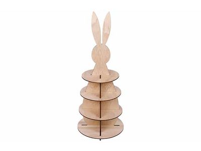Etagere Rabbit Natuur 33x33xh86cm Hout 