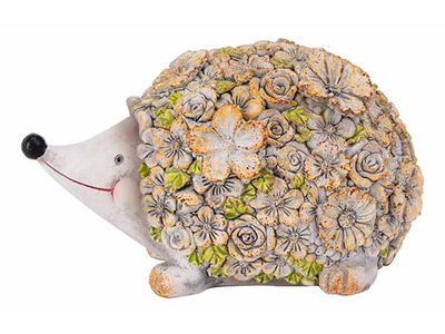 Egel Flowers Multi-kleur 13,5x8,5xh7,8cm  Langwerpig Polyresin