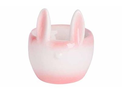 Coquetier Rabbit Ears Rose 7x6,5xh8cm Ro Nd Dolomite
