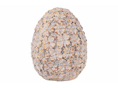 Ei  Flowers Multi-kleur 6x6xh7,5cm Ovaal  Polyresin