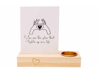 Porte-photos Tl-holder Naturel 17x6xh16c M Allonge Bois