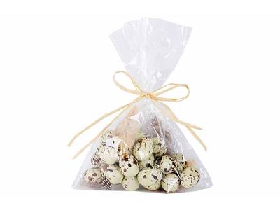 Paasei Set24 Natuur D3cm Kunststof 