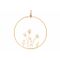 Hanger Flowers - Butterfly Goud 20x,5xh2 0cm Rond Metaal 