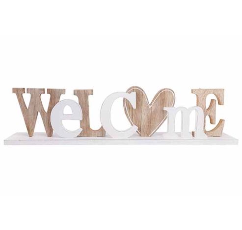 Deco Lettres Welcome Blanc 40x6xh10cm Bo Is  Cosy @ Home