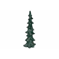 Kerstboom Elegant Donkergroen 18x13xh45, 5cm Langwerpig Polyresin 