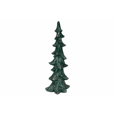 Arbre De Noël Elegant Vert Fonce 18x13xh 45,5cm Allonge Polyresine  Cosy @ Home