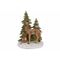 Tafereel Xmas Trees Animals Multi-kleur 14x10xh18,5cm Andere Polyresin 