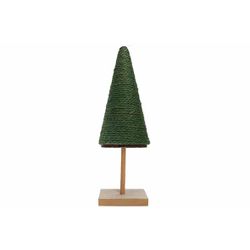 Koord Xmas Tree Groen 12,5x12,5xh40cm La Ngwerpig Hout 